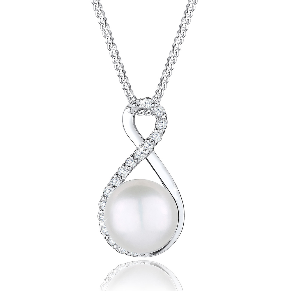 Elli PREMIUM Elli PREMIUM Collier Infinity Süwasserzuchtperle 925 Silber collier