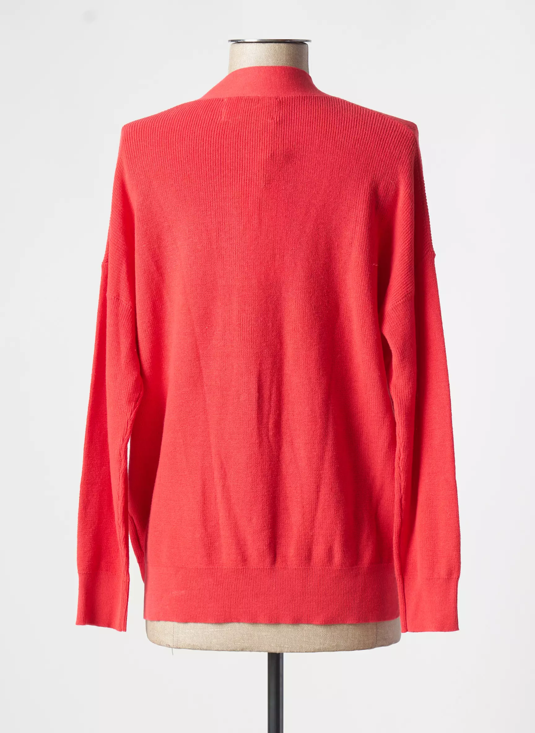 Rose Cardigans Femme couleur rouge