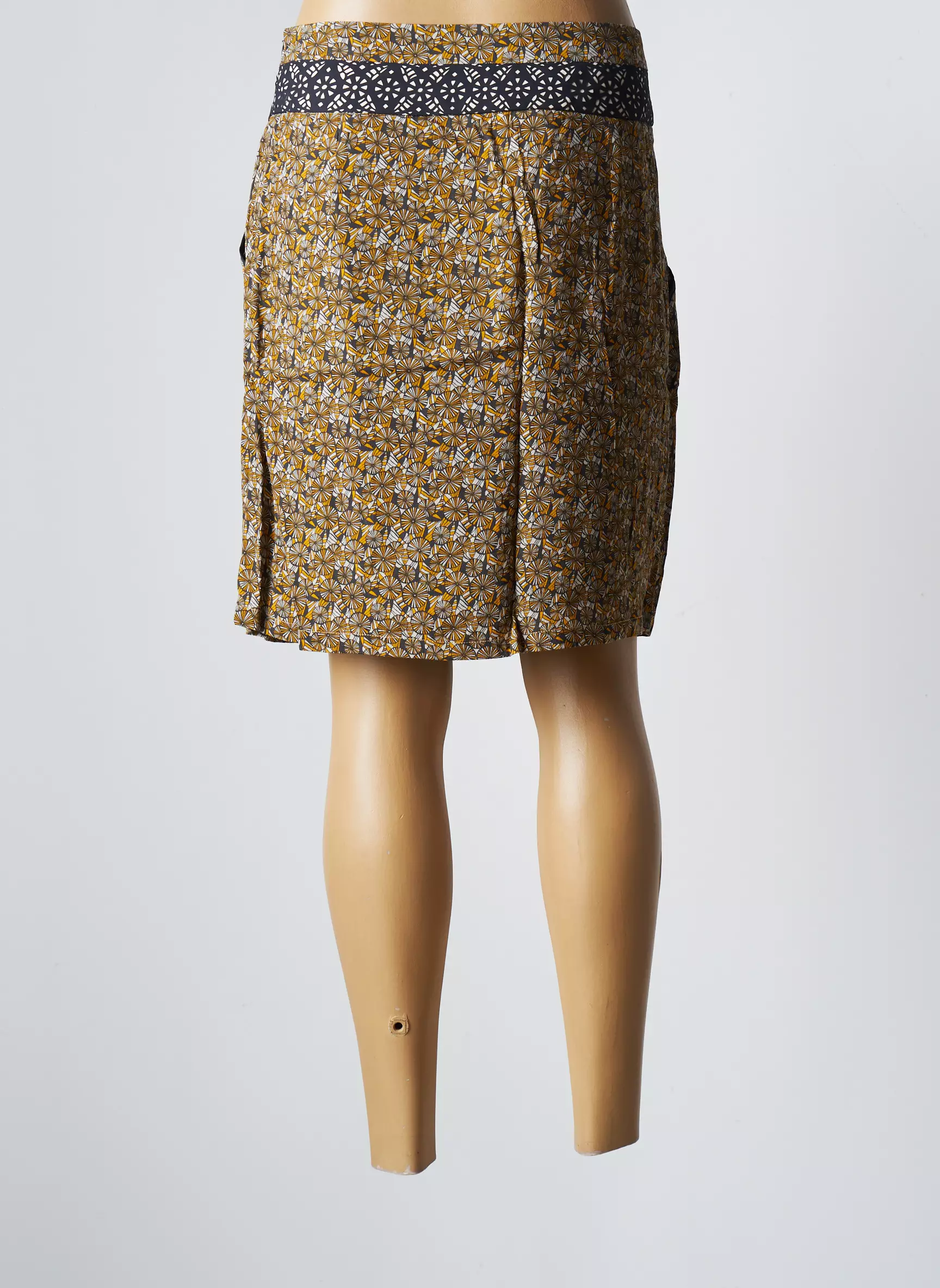 Et Compagnie Jupes Mi Longues Femme couleur jaune