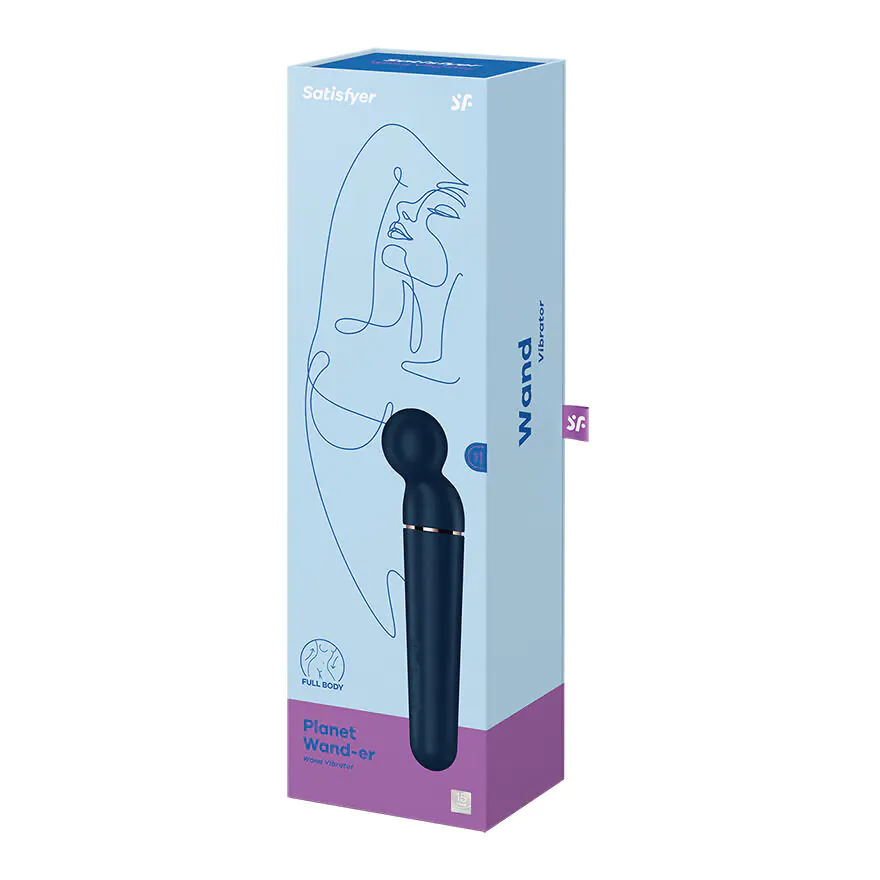 Satisfyer Massager Wand-er Blue + Rosegold