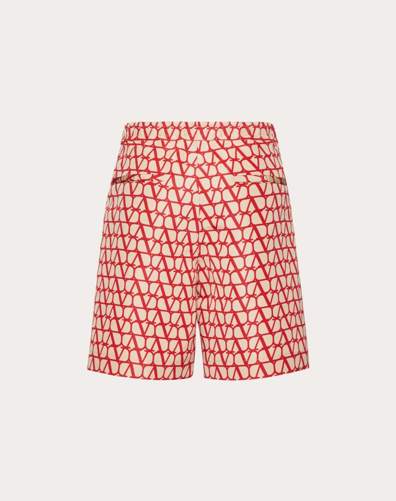 SILK FAILURE BERMUDA SHORTS MED HELHEDSTÆNDIGT IKONOGRAFISK TOILE-PRINT