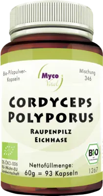 CORDYCEPS POLYPORUS Pilzpulver-Kapseln Bio  93 St  Kapseln