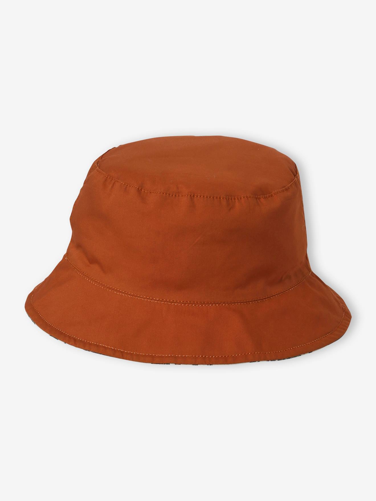 Vertbaudet Wendbarer Jungen Baby Anglerhut - khaki