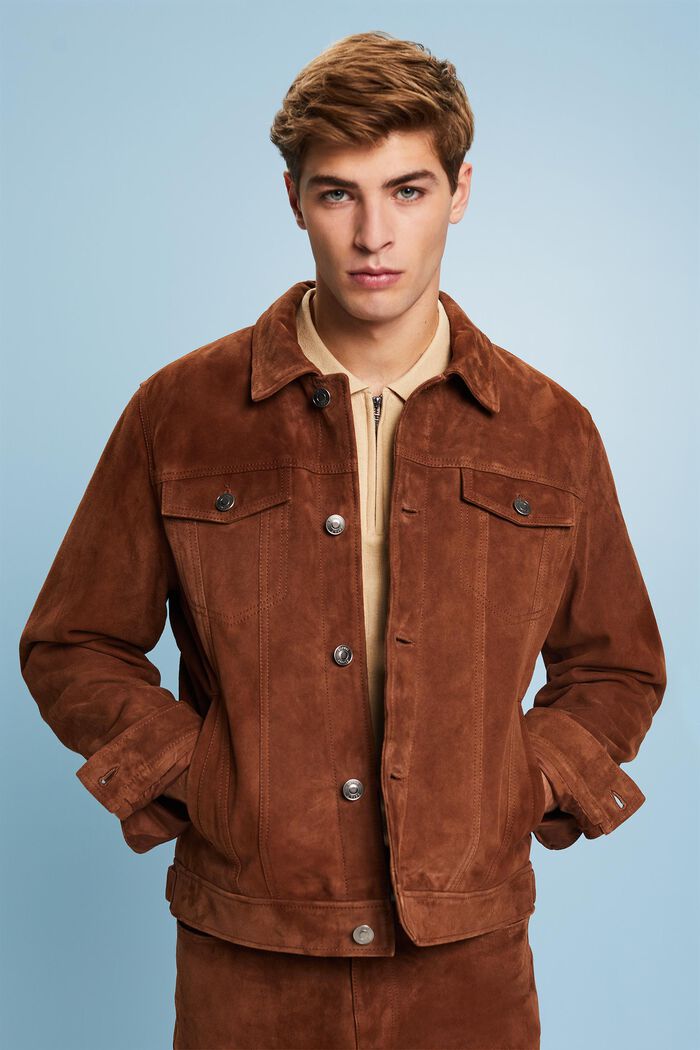 Truckerjacke aus Rauleder
