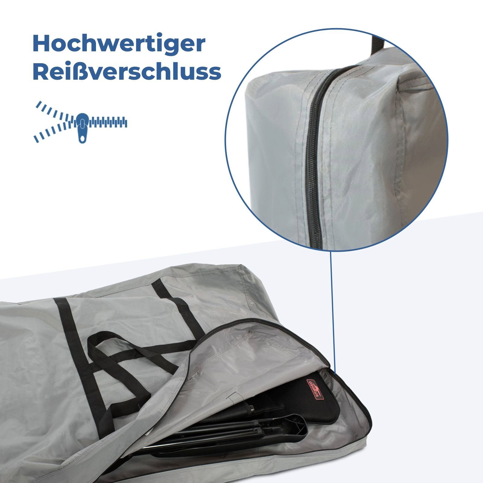 osoltus Gartenmöbel-Schutzhülle osoltus Transporttasche f. Lafuma Relax Liegen o. Camping Sessel