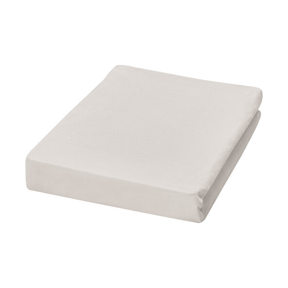 Jersey Spannbetttuch, 140-160 x 200 cm, silber