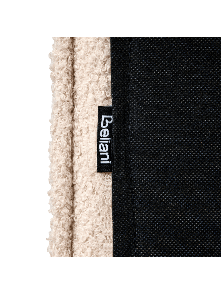 Beliani Doppelbett LIMANTON in Beige/Heller Holzfarbton/Schwarz günstig kaufen onesize