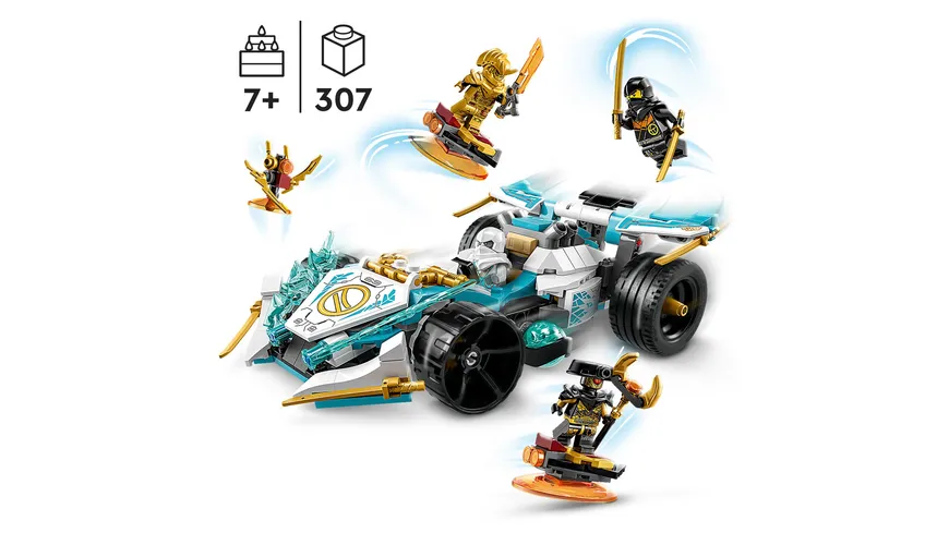LEGO NINJAGO 71791 Zanes Drachenpower-Spinjitzu-Rennwagen