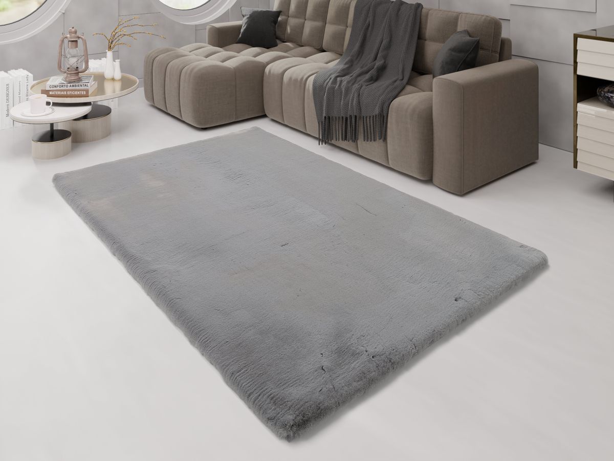 Kunstfell Tiziana Dunkelgrau 70 x 130 cm