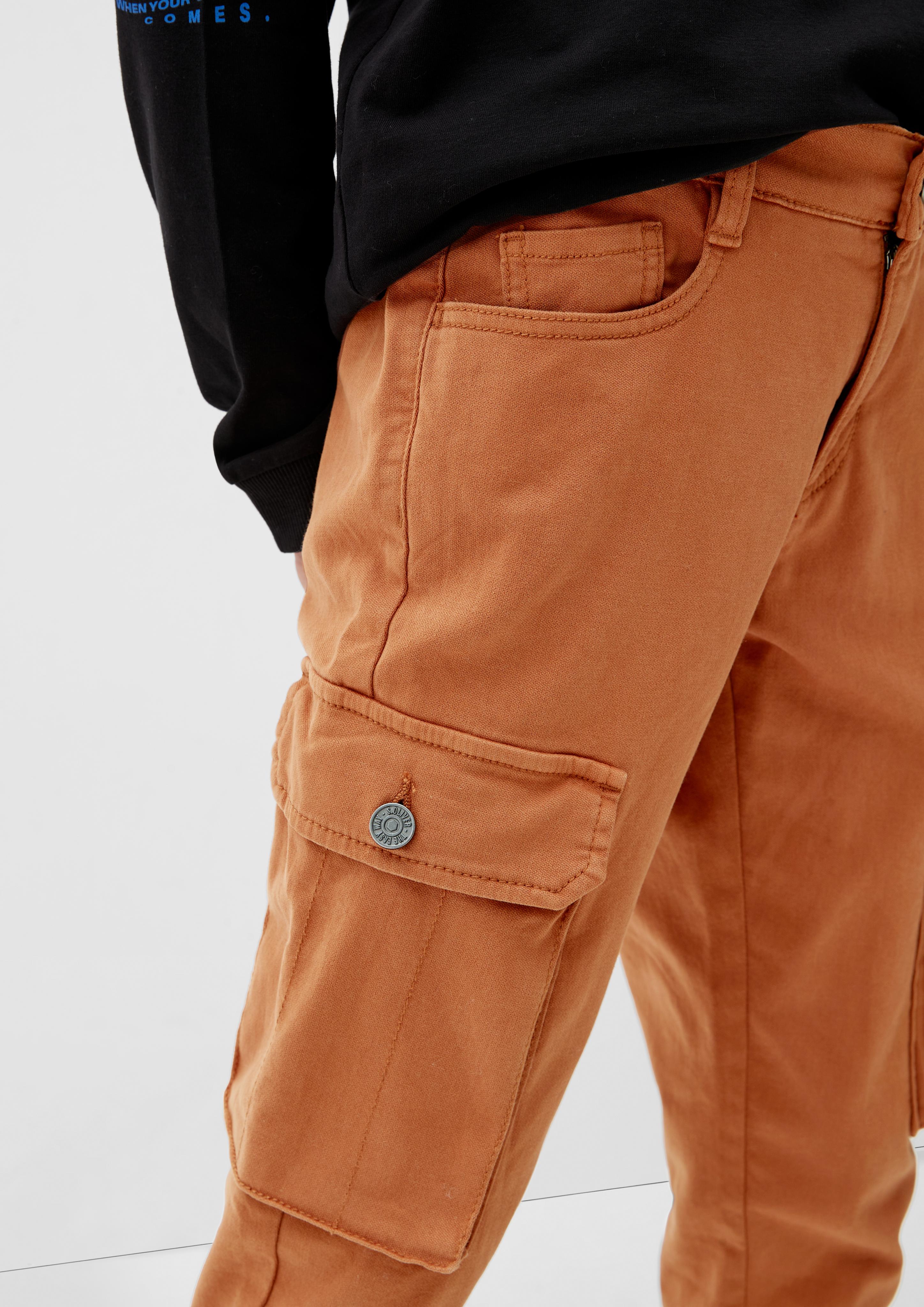 Slim: Hose mit Cargotaschen  2123132-8755