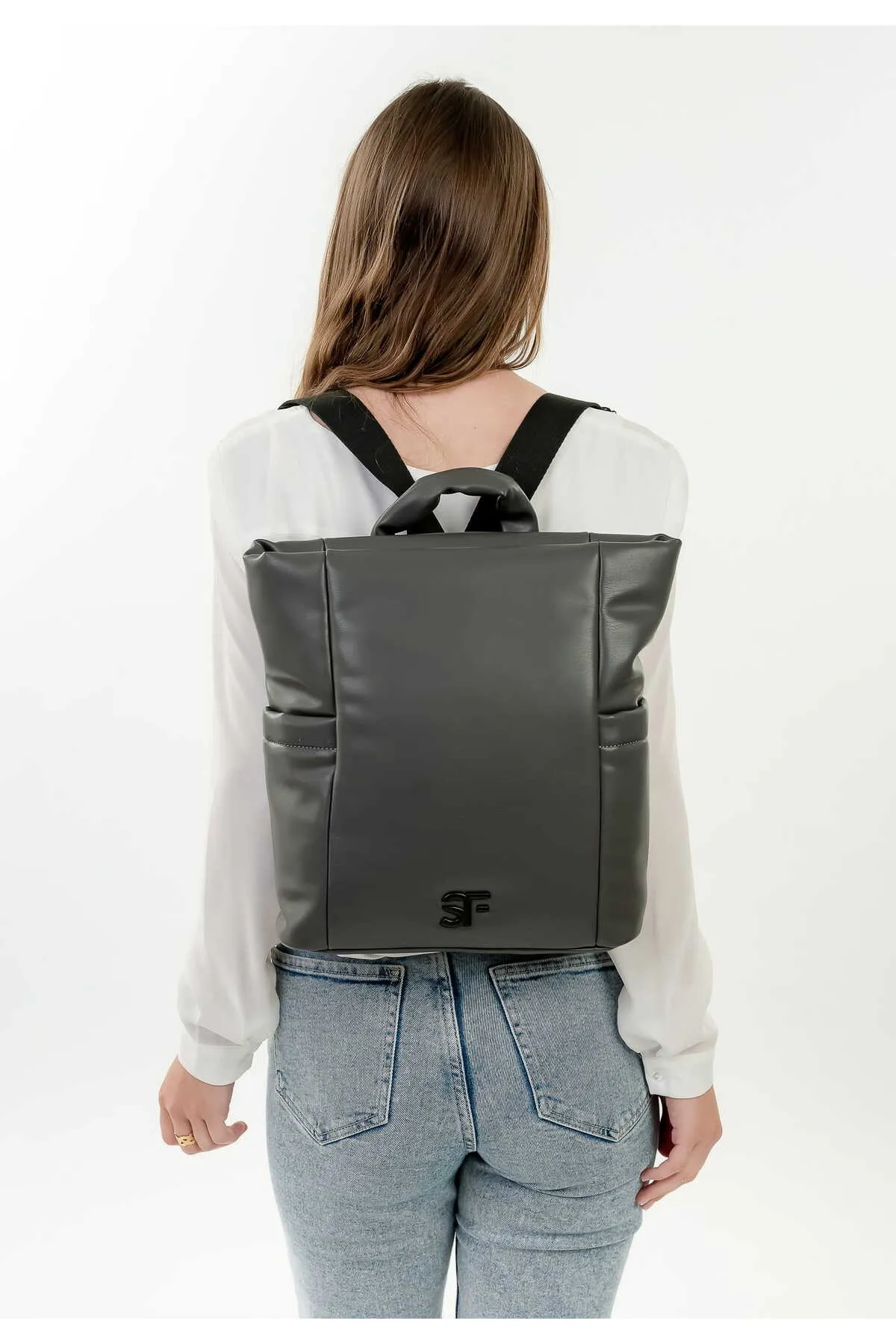 SURI FREY  Rucksack - Grau - Unifarben