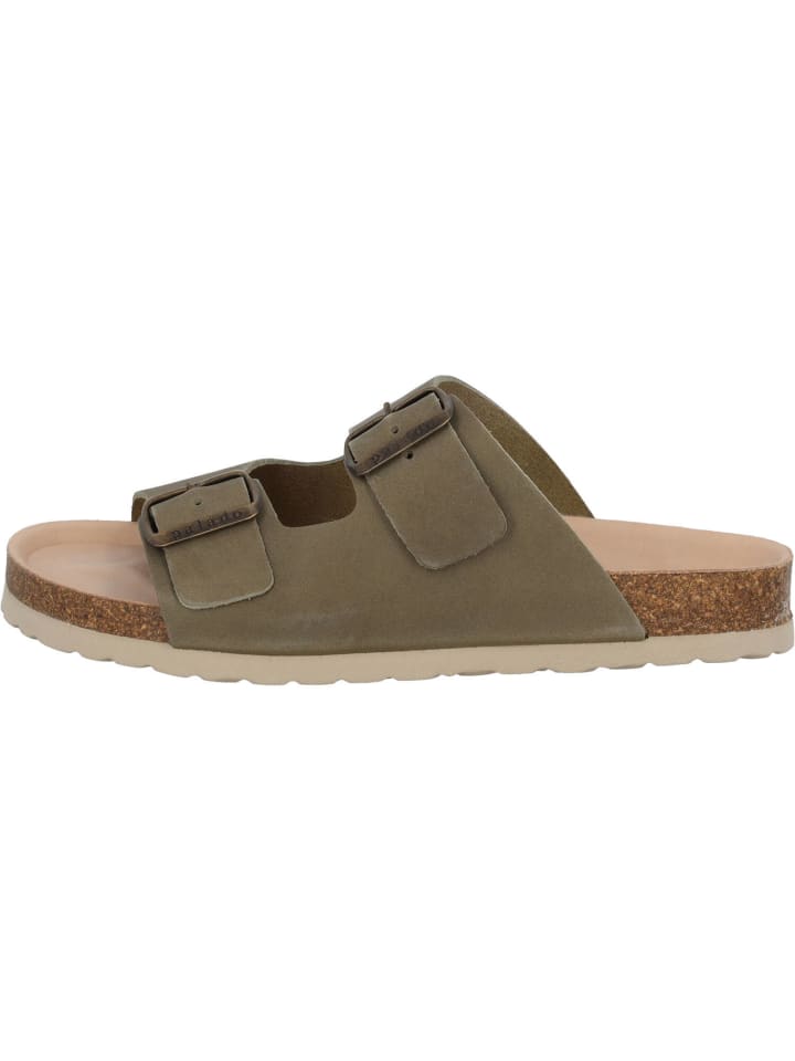 palado Pantoletten in khaki leder günstig kaufen