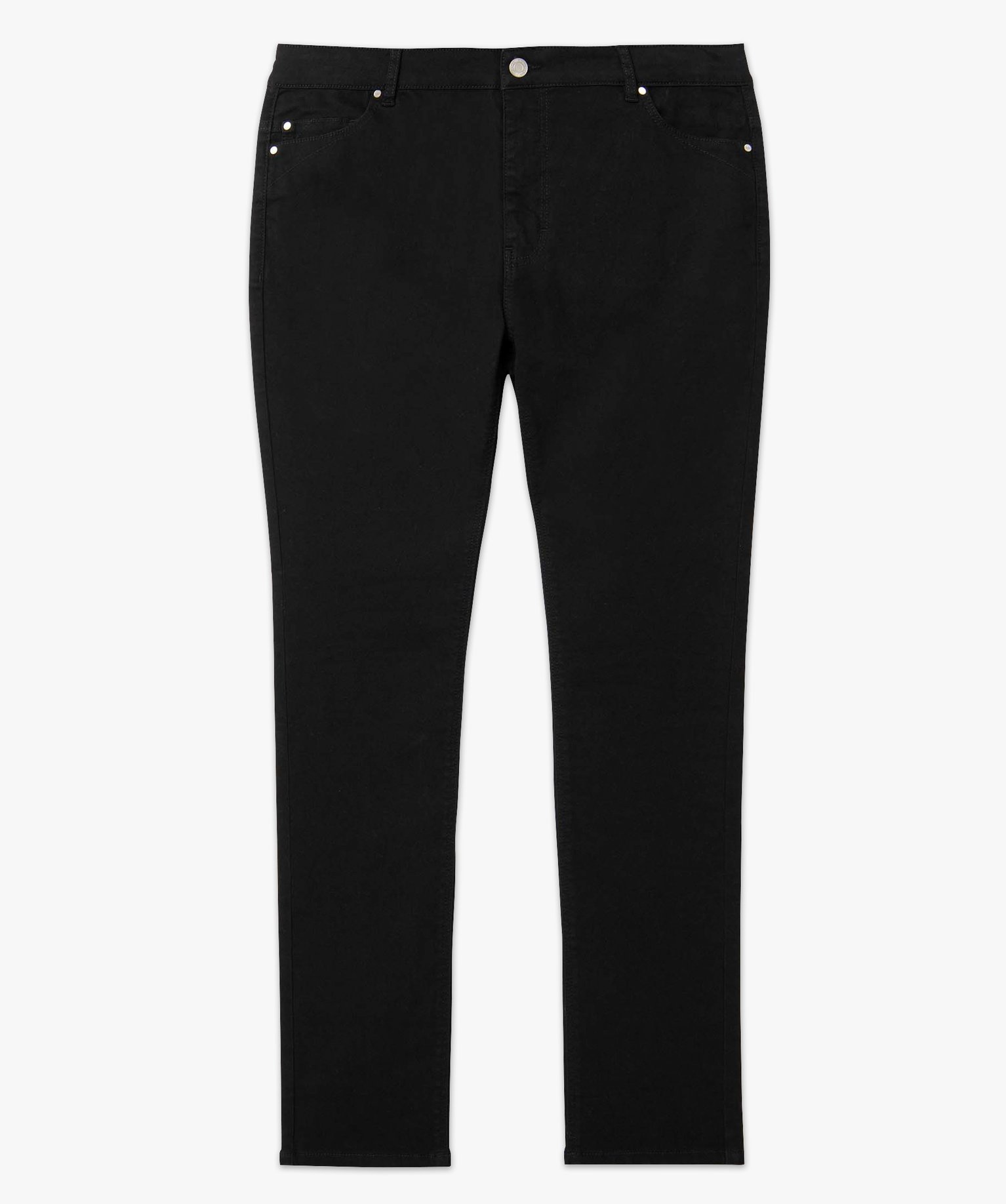 Pantalon femme grande taille coupe Regular noir | GEMO