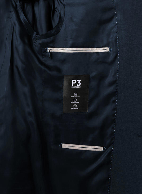 DIGEL, Anzug mit Weste, Modern Fit, Schurwolle, nachtblau