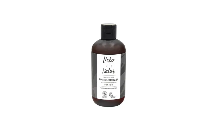 LIEBE DIE NATUR - natürliches 3in1 Männer Duschgel 250 ml