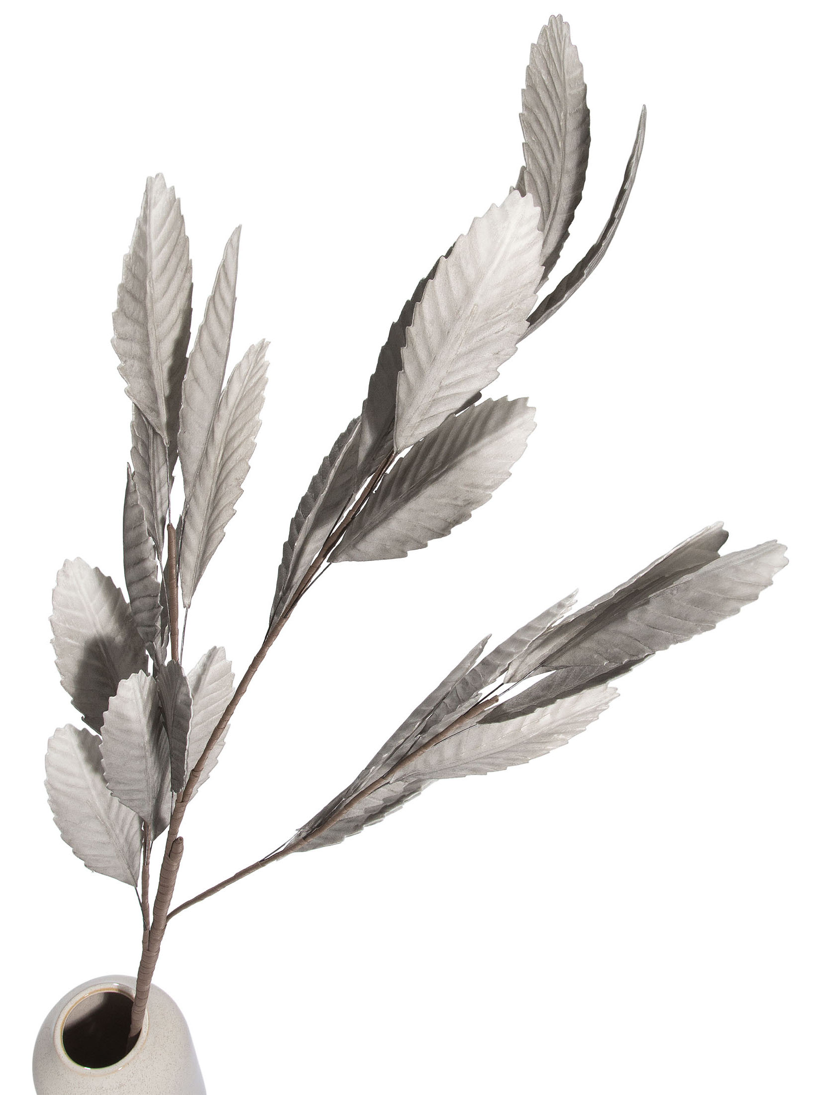 Softleaves Kunstblume, Grau