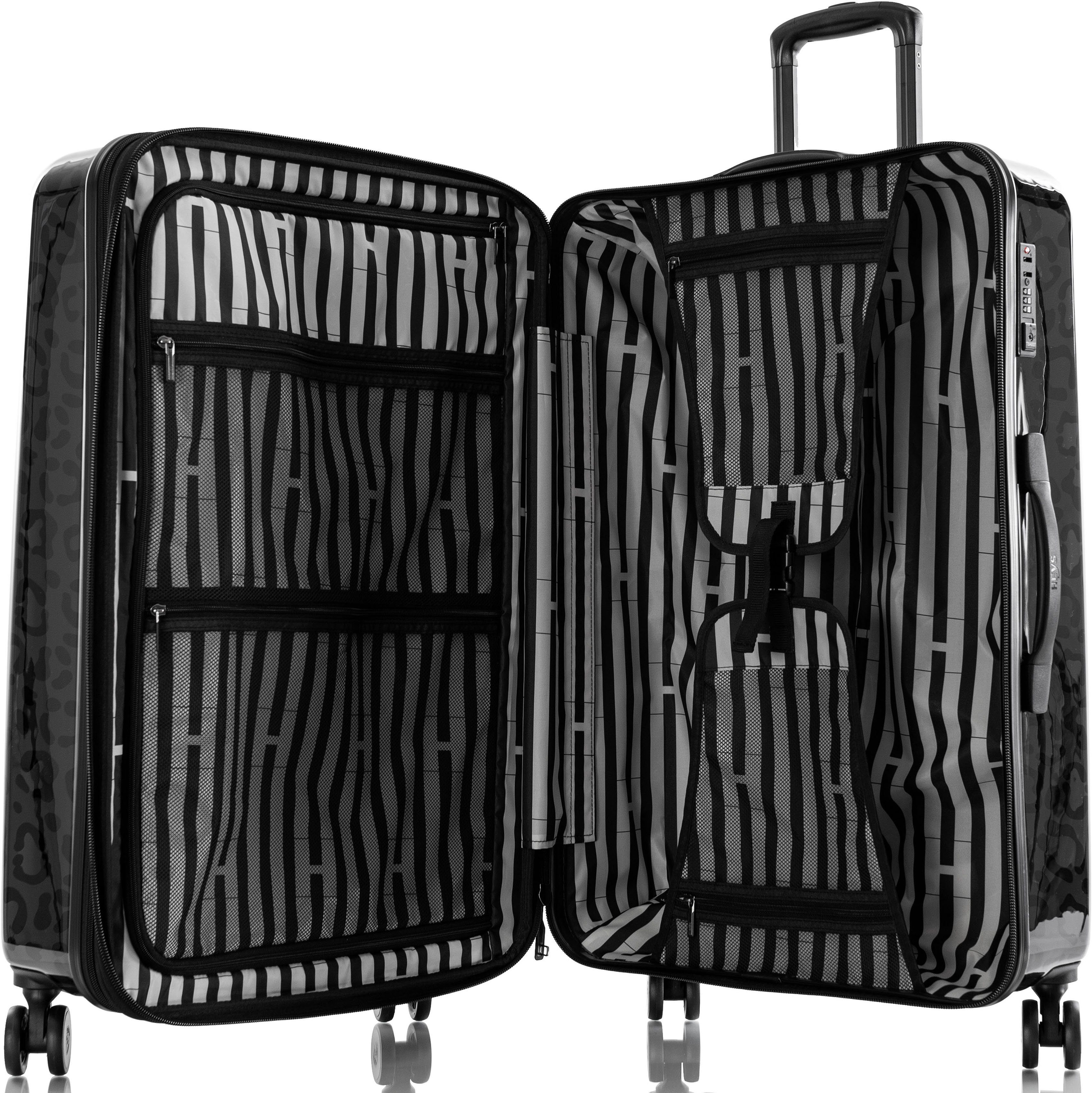 Heys Hartschalen-Trolley Leopard, 76 cm, 4 Rollen, mit Volumenerweiterung