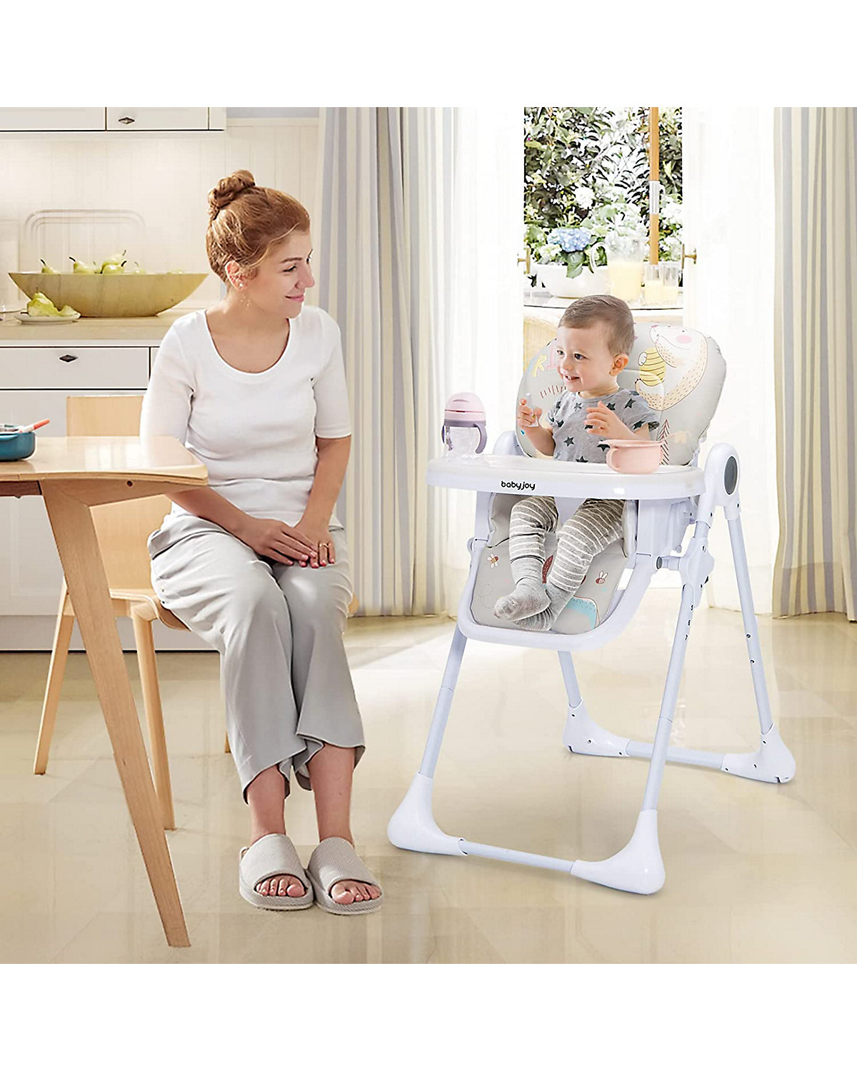Babyhochstuhl höhenverstellbar schnell faltbar abnehmbar