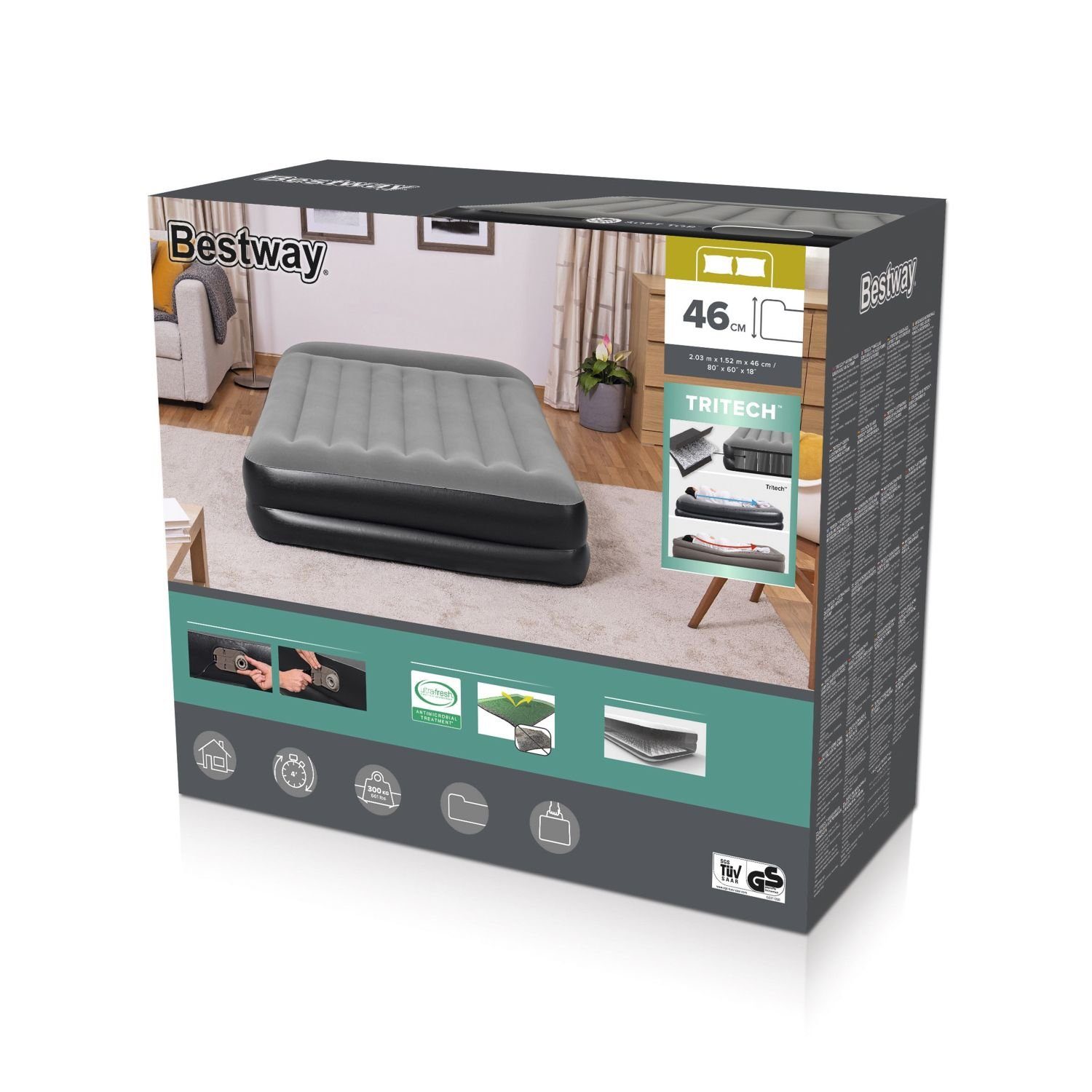 BESTWAY Luftbett Bestway XL Doppel Luftbett Für Zwei Schlafmöglichkeit Matratze Gäste A