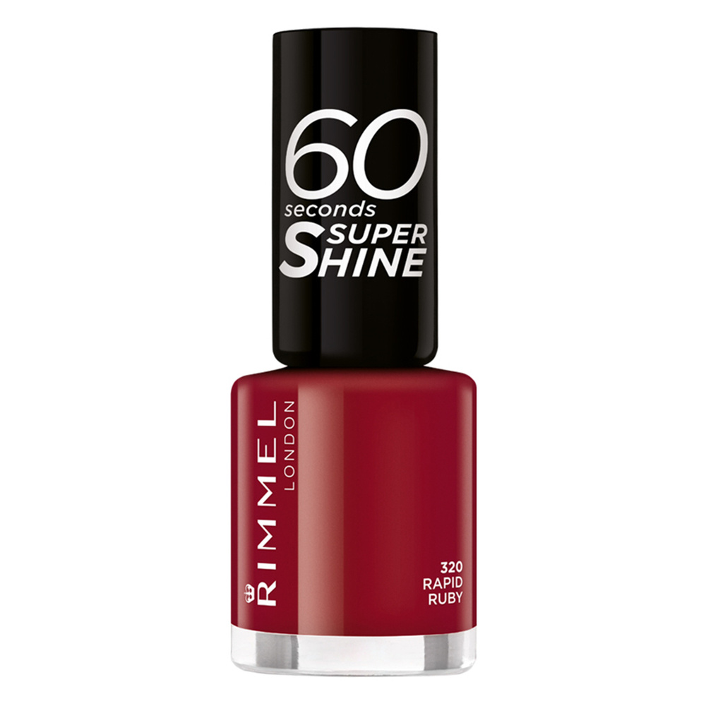 Rimmel London 60 Seconds Super Shine 320 Rapid Ruby 8ml Vernis