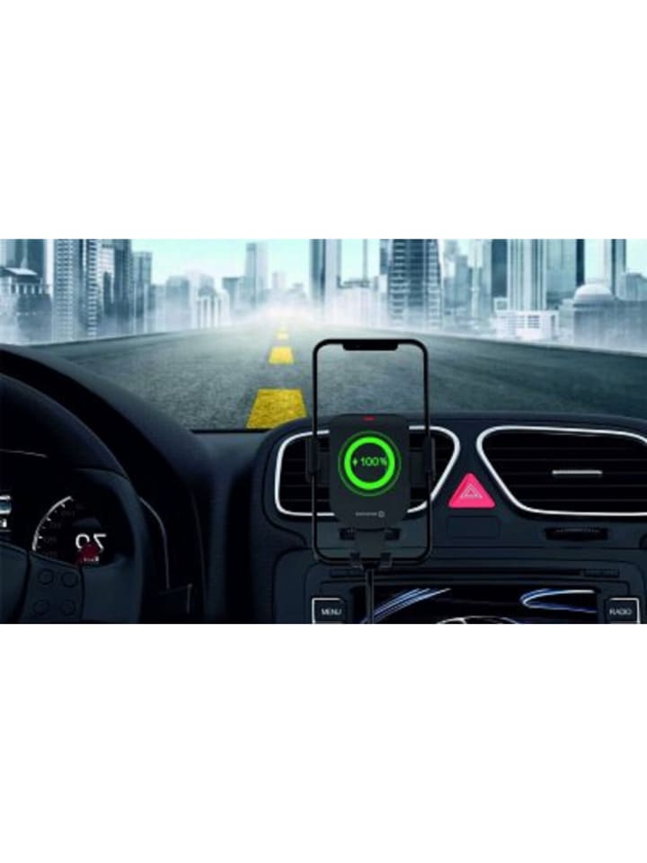 Swissten Auto-Halter mit 15W Wireless Charging und 1m Micro-USB Kabel in schwarz günstig kaufen 20 cm