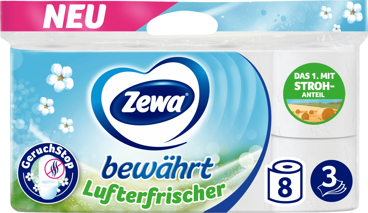 Toilettenpapier Lufterfrischer 3-lagig (8x150 Blatt), 8 St