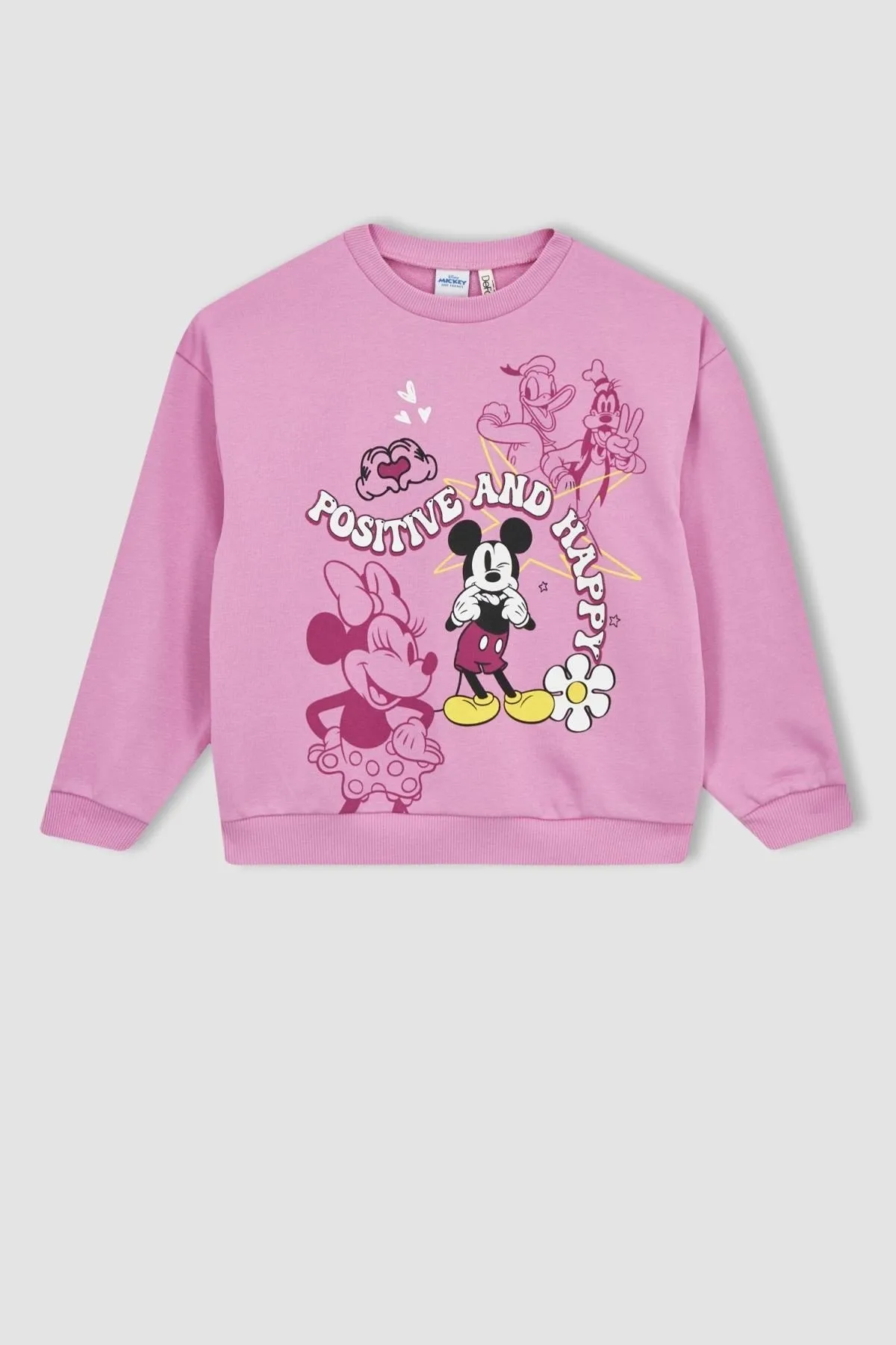 DeFacto  Disney Mickey Mouse Rundhals-Sweatshirt für Mädchen Z5140a623sp