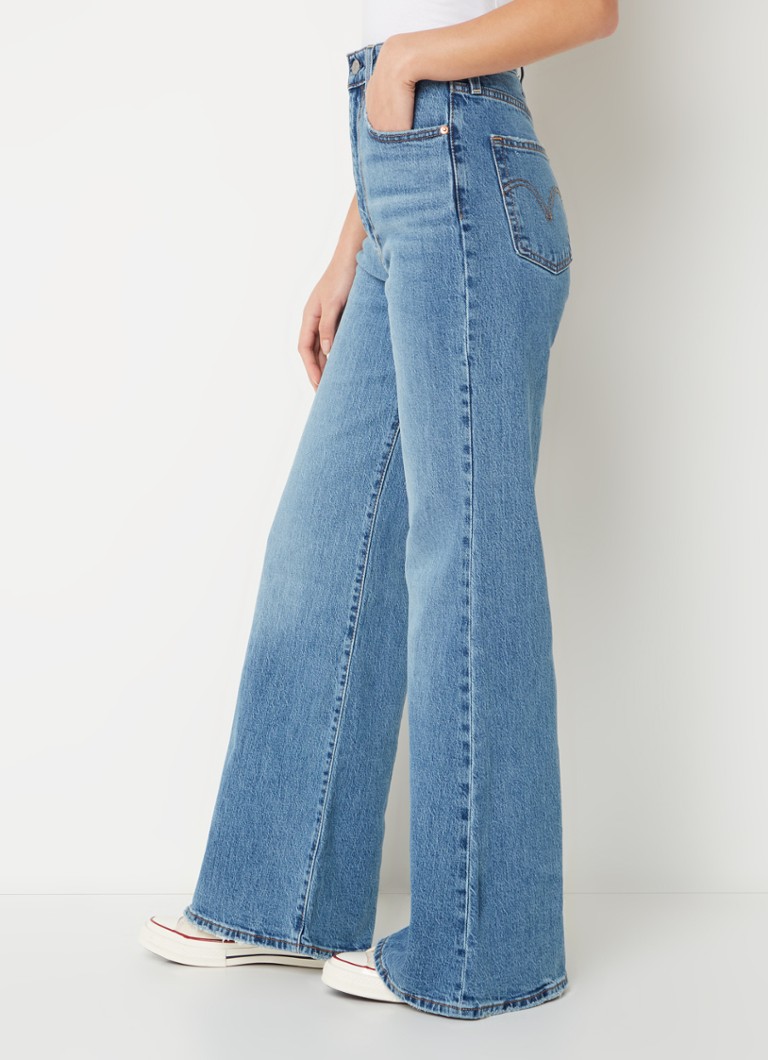 Levi's traperice visokog struka Ribcage Bell, srednje prane boje