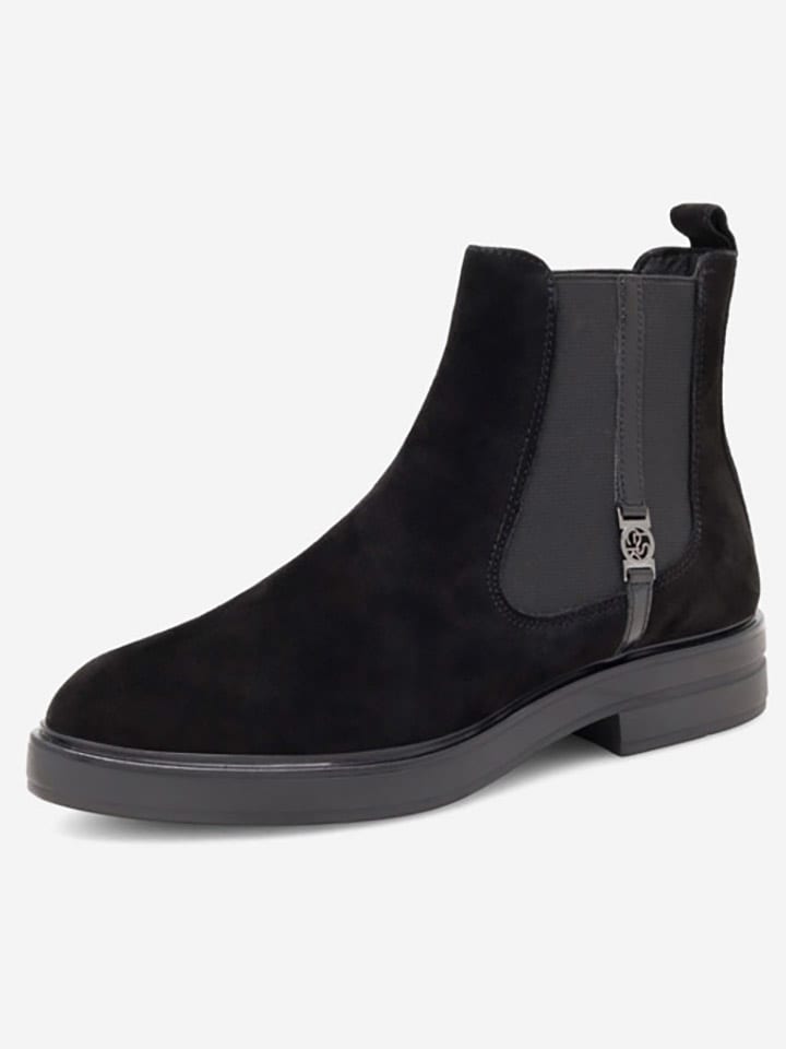 Lasocki Leder-Chelsea-Boots in Schwarz günstig kaufen