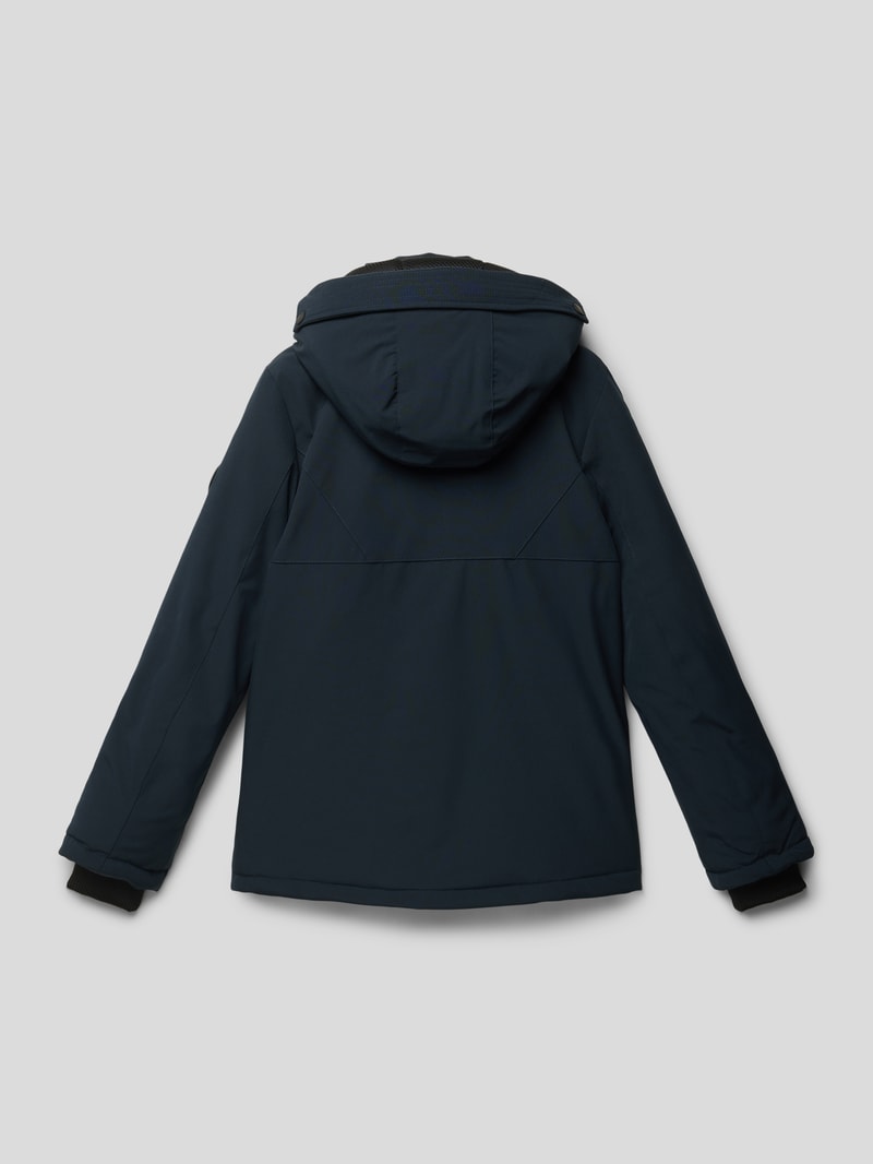 Jacke mit Brusttasche Modell 'Thames' in marineblau