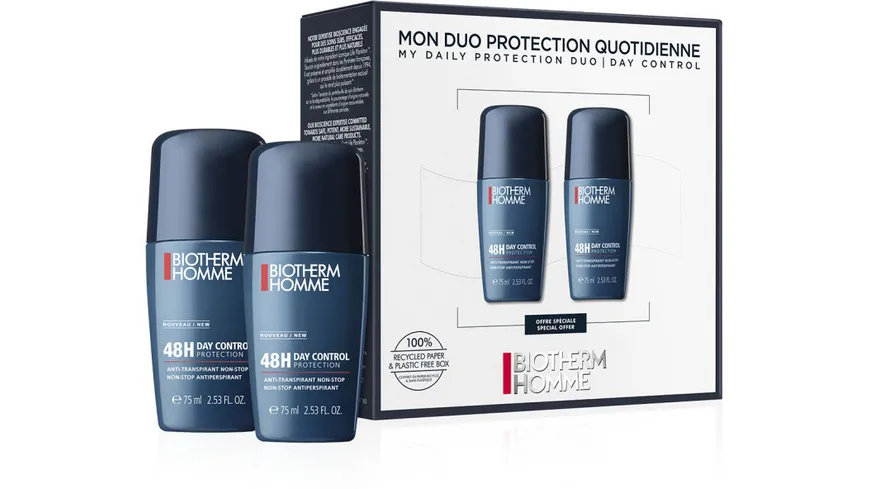 BIOTHERM HOMME Day Control 48H Deo Roll On Geschenkset 150 ml