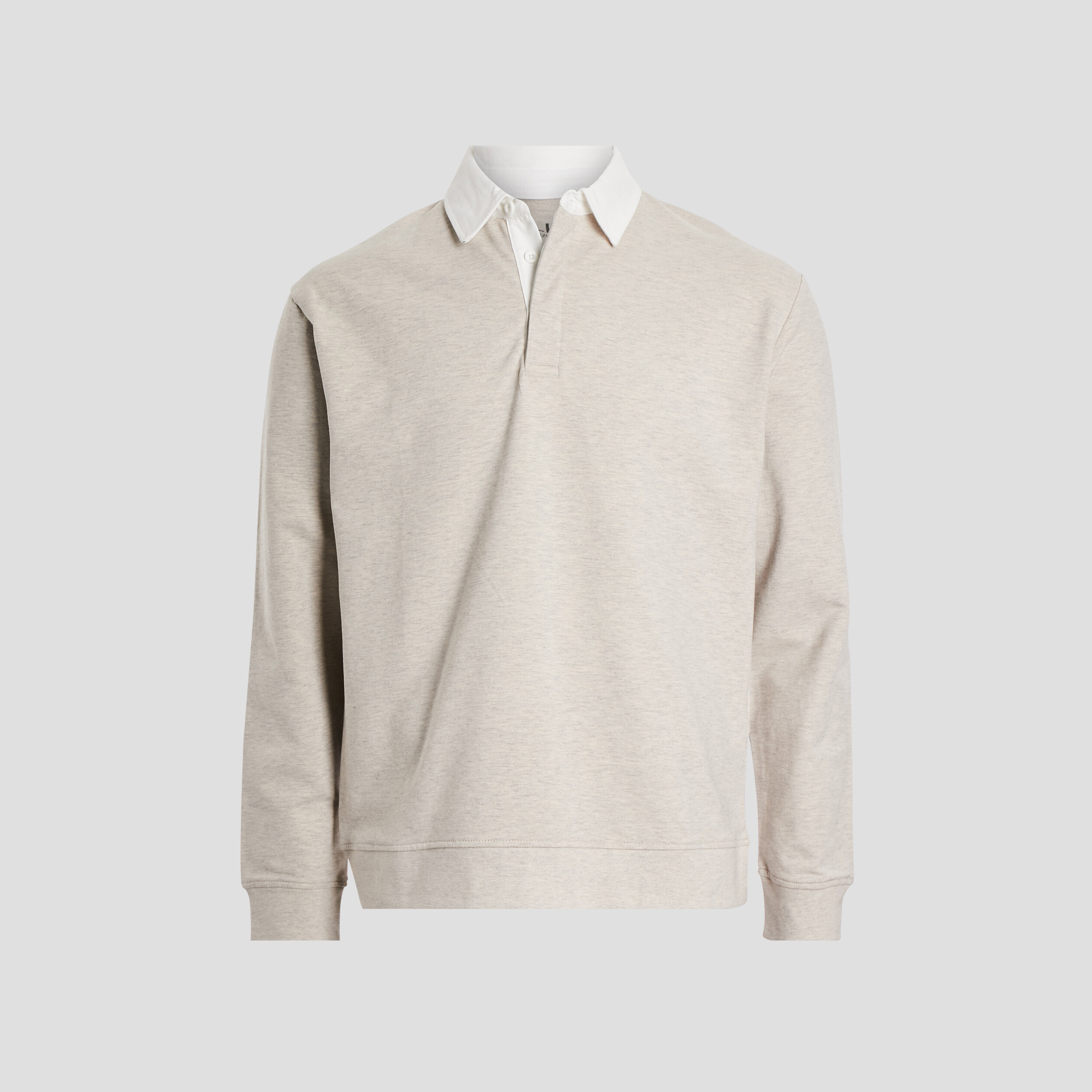Polo manches longues sable homme | La Halle