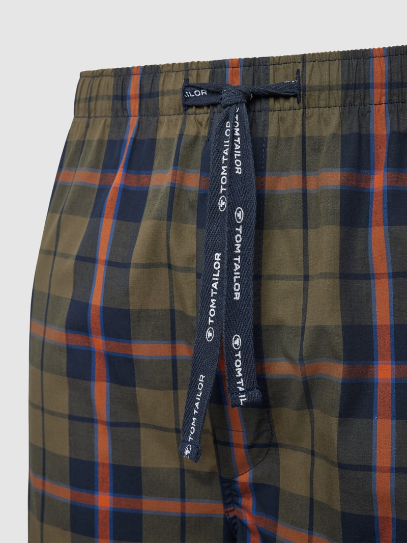 Pyjama-Hose mit Tartan-Karo Modell 'MIX IT UP!' in olivgrün