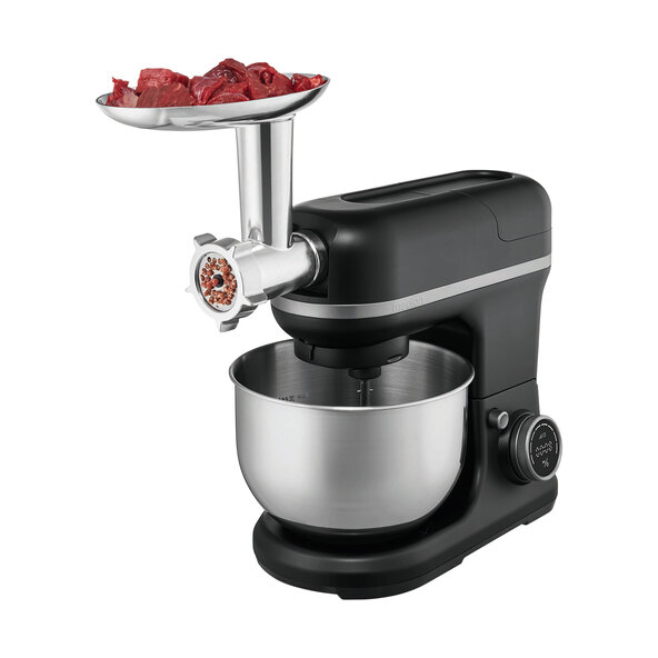 Küchenmaschine Digital, mit Eisschüssel, 4 in 1, schwarz (MD 18440)