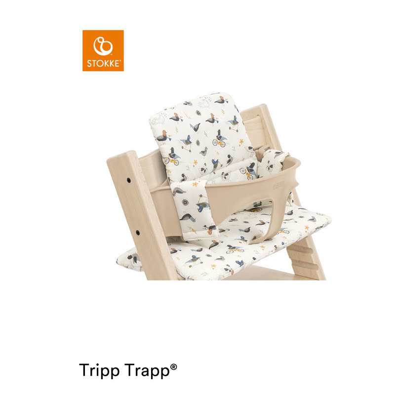 Coussin classic Posh pigeon crème pour chaise haute Tripp Trapp Stokke