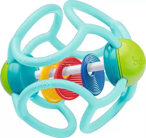 baliba Rasselball türkis - Babyspielzeug ab 3 Monaten