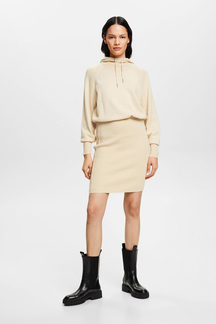 Sweatshirt-Kleid mit Kapuze