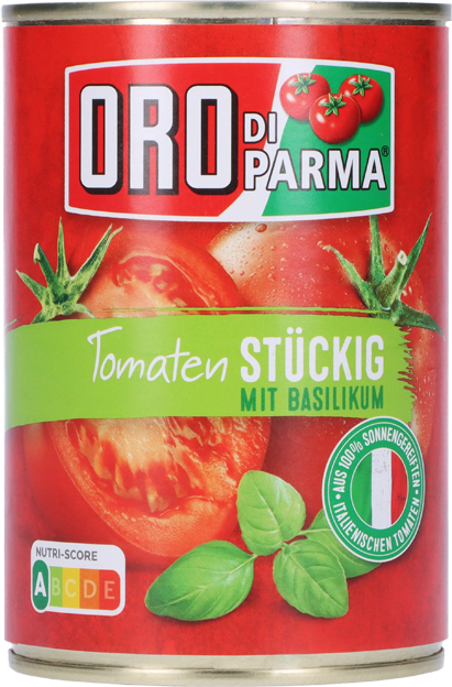 Oro di Parma Tomaten stückig mit Basilikum