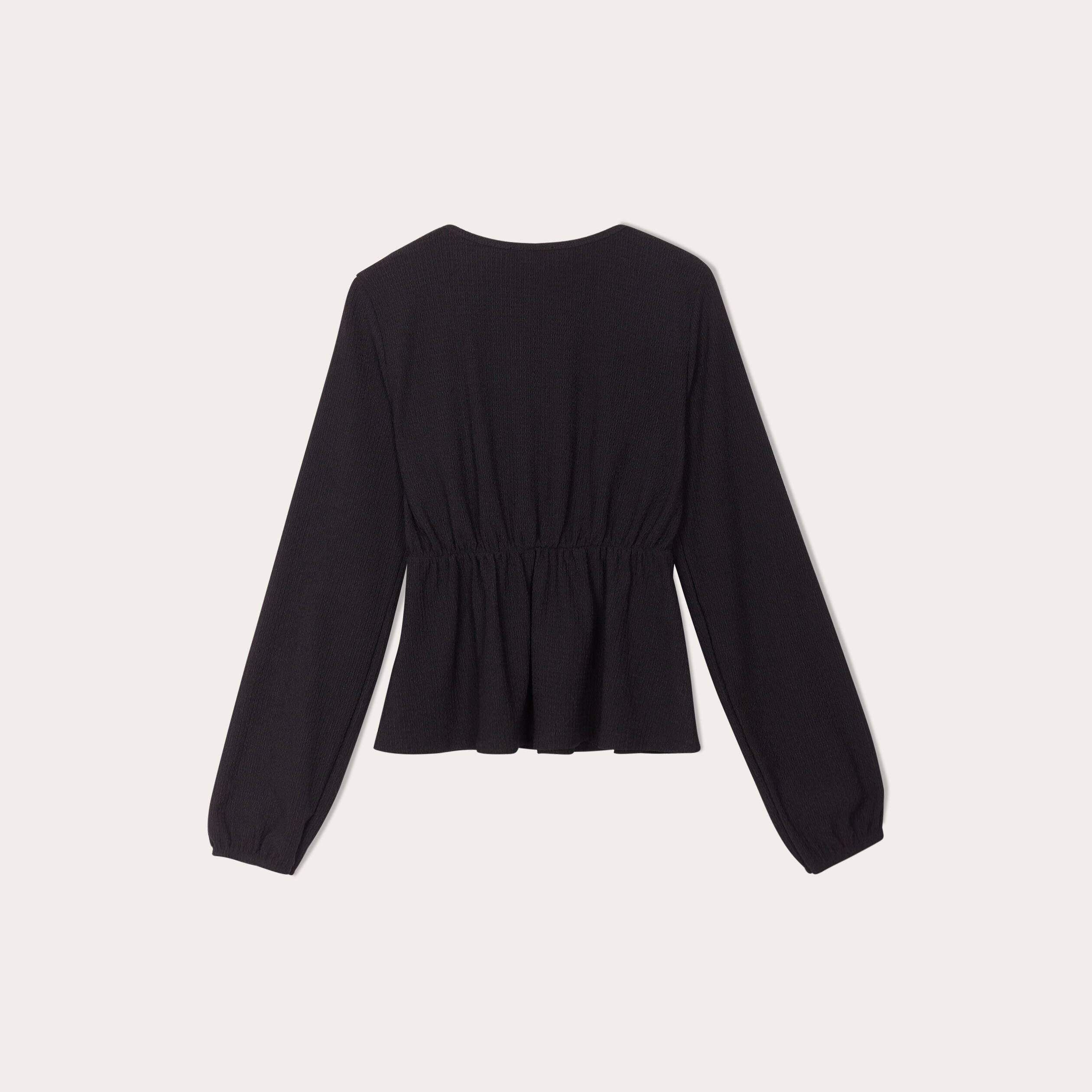 Blouse manches longues noir femme | Cache Cache