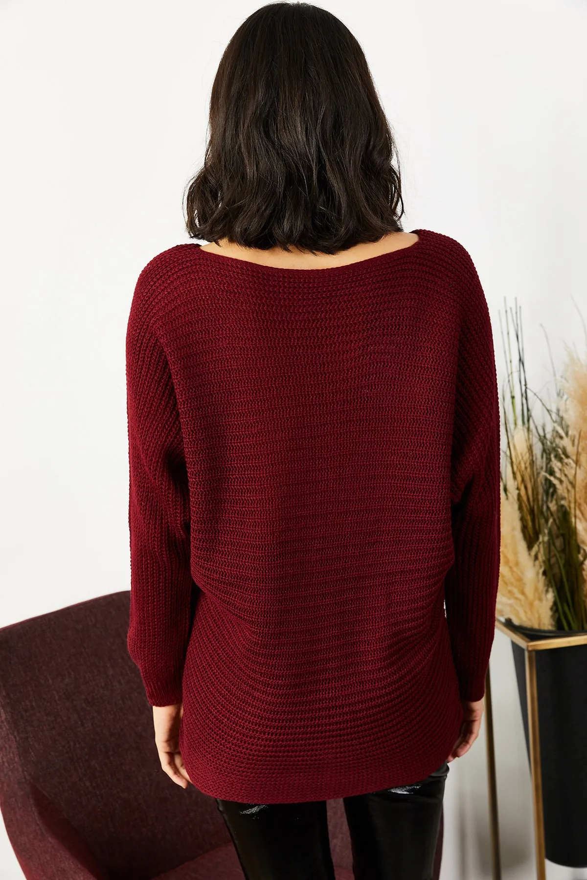 Olalook  Pullover - Bordeaux - Regular Fit