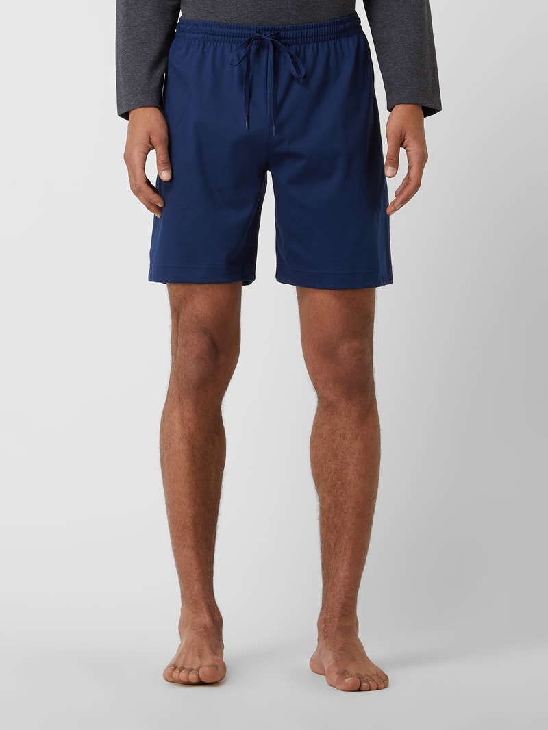 Pyjama-Hose aus Baumwolle Modell 'Melton' in marineblau