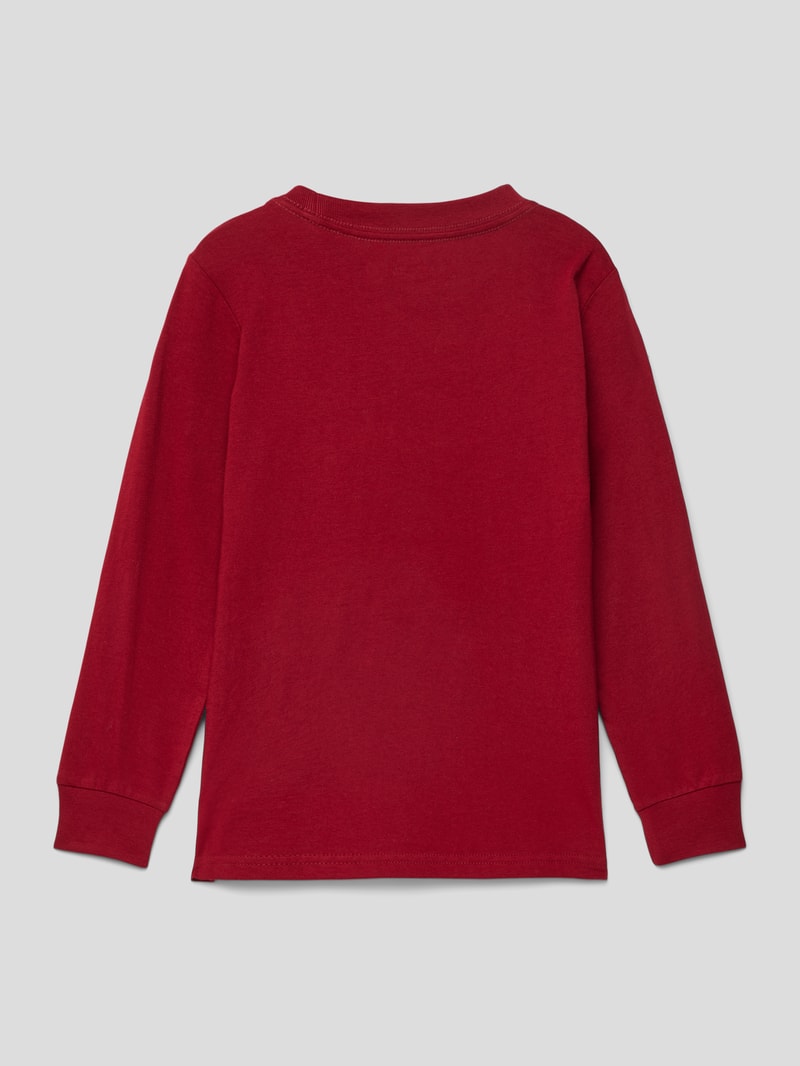 Longsleeve mit Label-Print in rot