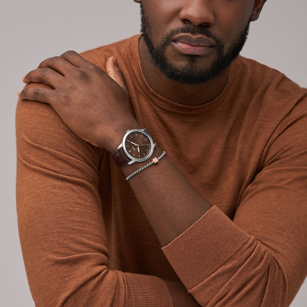 Fossil Set de montres Acier inoxydable Bijoux