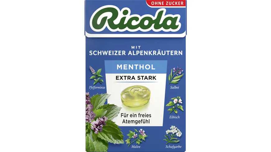 Ricola Bonbons Menthol extra stark 50 g
