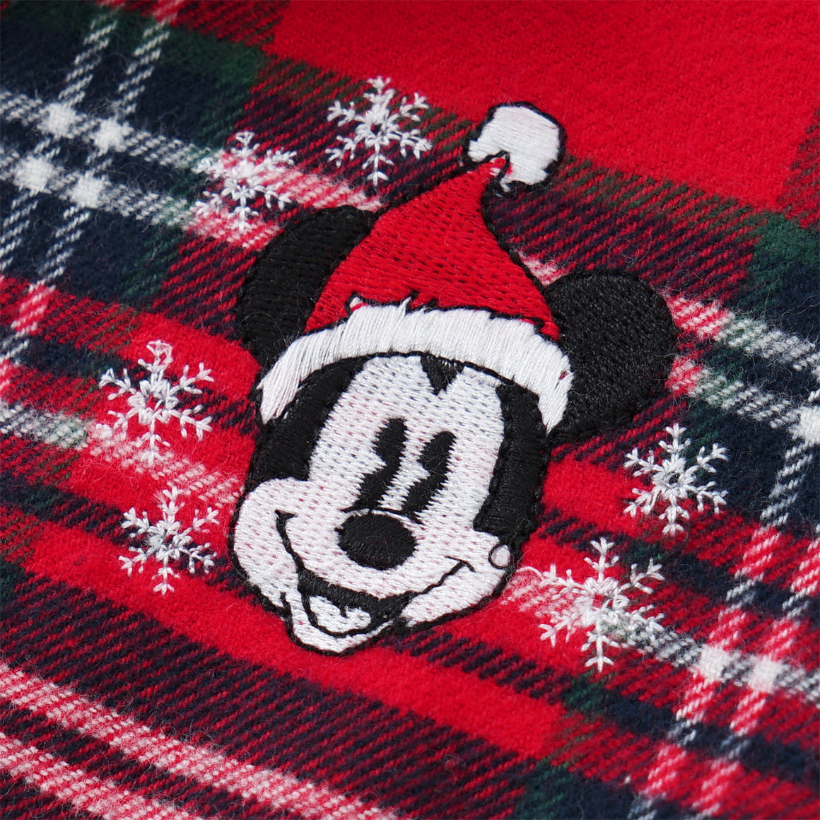 Micky Maus Weihnachtsschlafanzug zweiteilig rot / dunkelblau