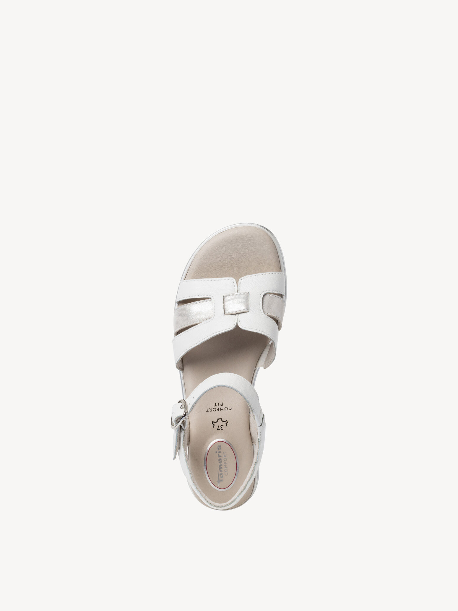 Sandale en cuir - blanc