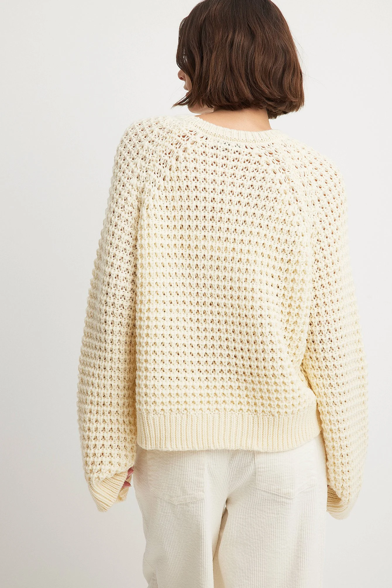 Rundhalsausschnitt Strickpullover