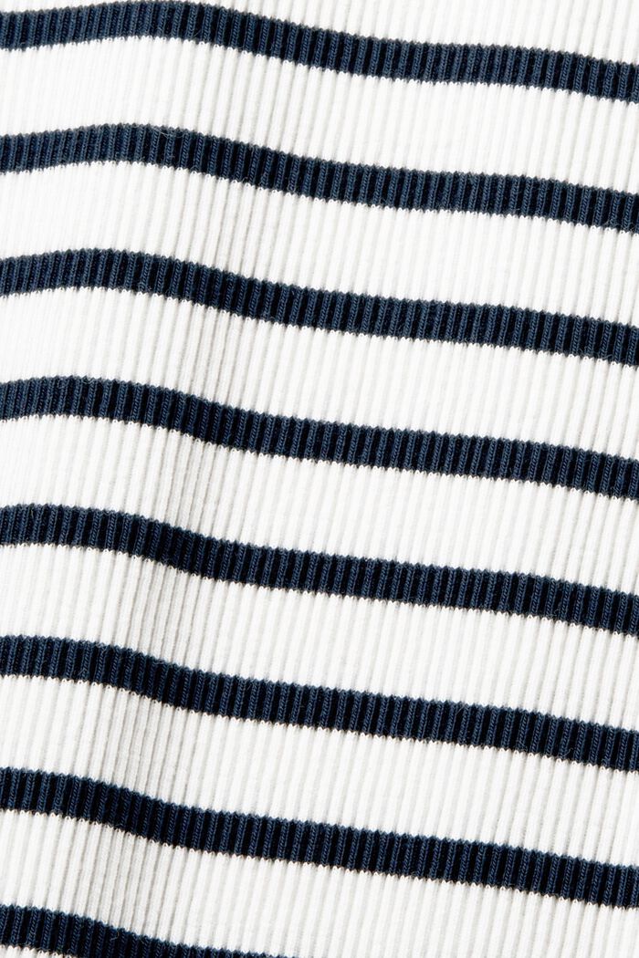 Geripptes Tanktop mit Stickerei und Print