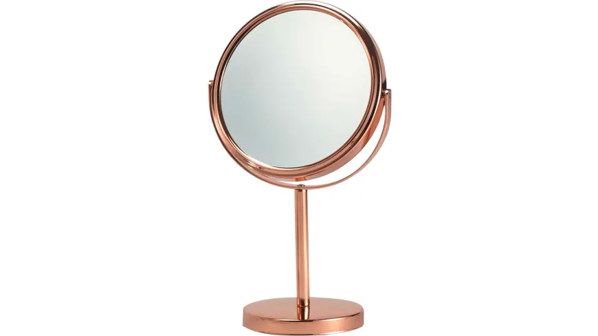 Standspiegel Rosegold groß, 7-fach