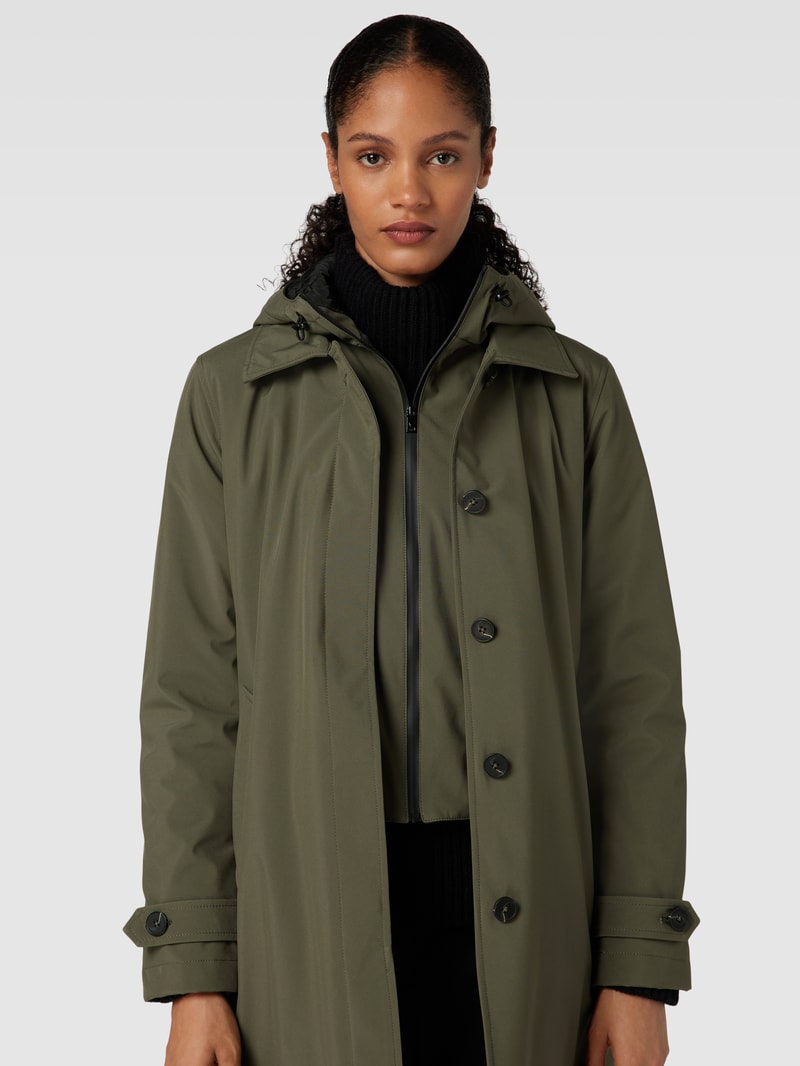 Jacke mit Eingrifftaschen in olivgrün
